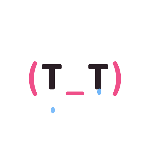 泣くの動く顔文字