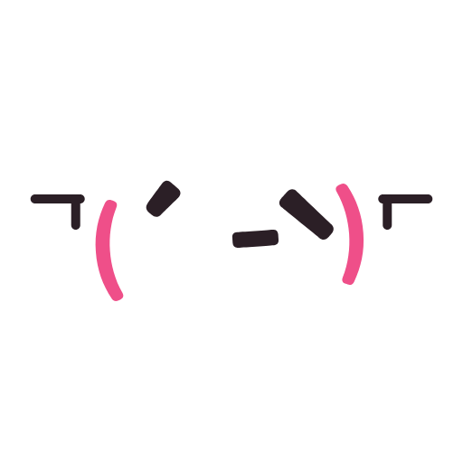 やれやれの動く顔文字